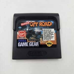 Sega Game Gear Super Off Road Virgin Games Racing Cartridge Black 1992